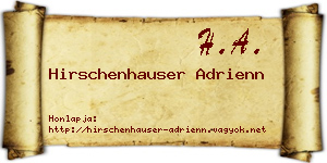 Hirschenhauser Adrienn névjegykártya